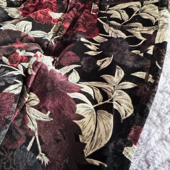 Pilcro Floral Print Boot Corduroys - Picture 3 of 9